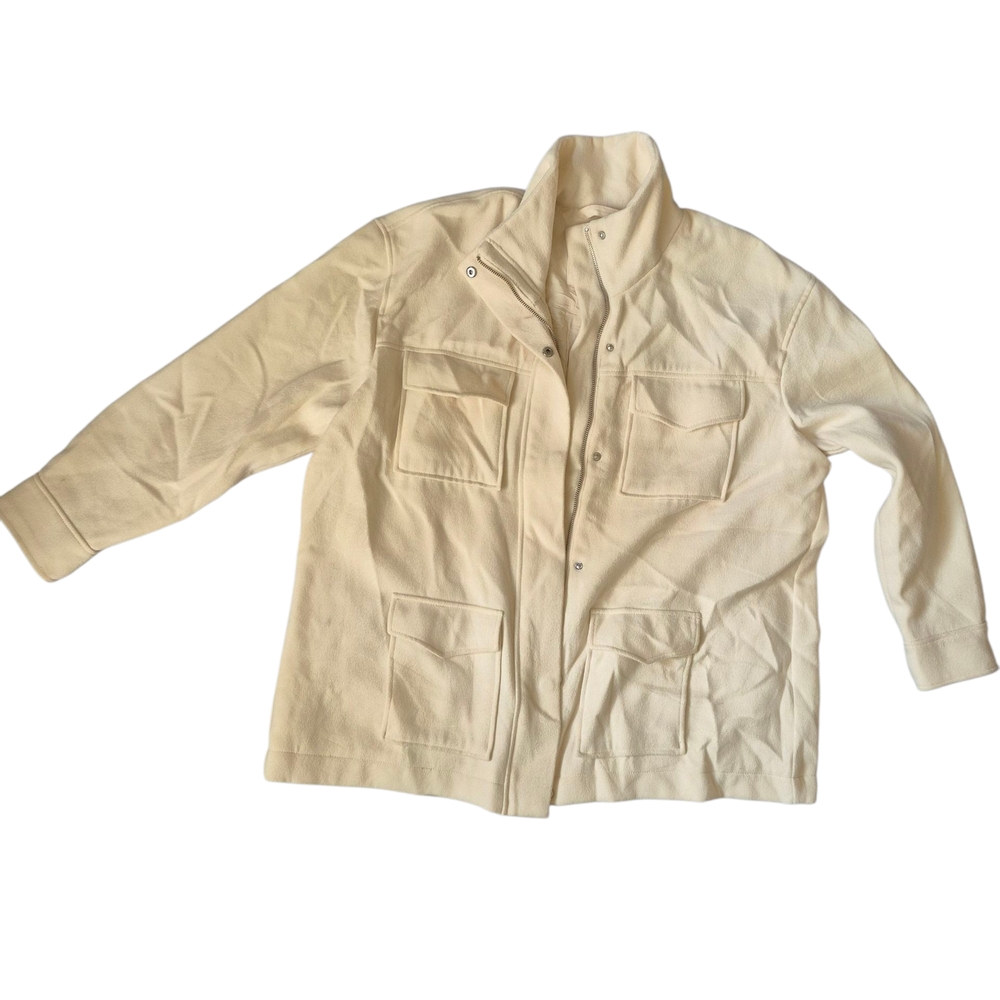 Abercrombie & Fitch Cream Shirt Jacket